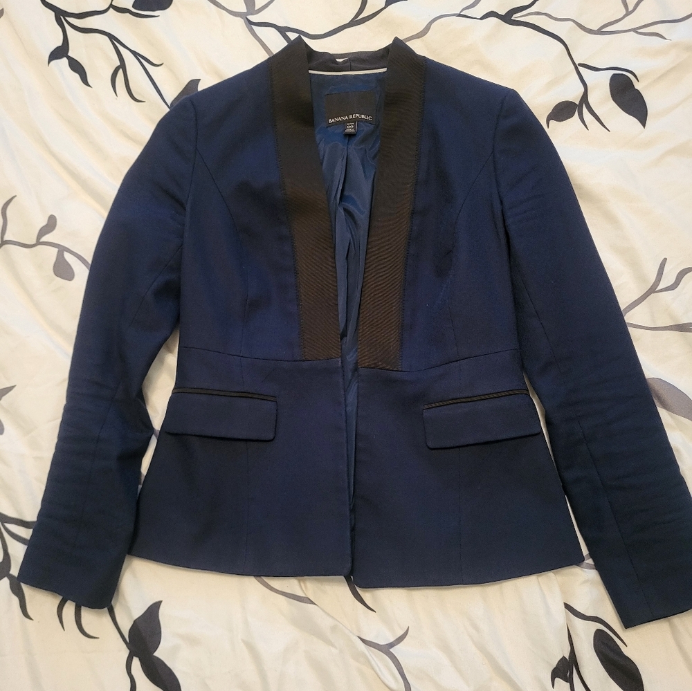 Banana Republic Blue Blazer Size Xs